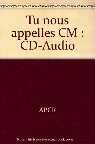 Apcr Tu Nous Appelles Cd 8 Chants