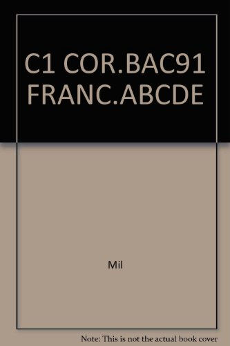 C1 Cor.Bac91 Franc.Abcde  mil Bordas Editions