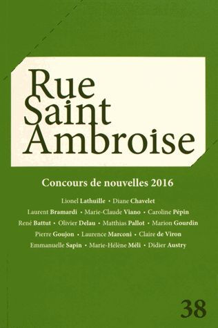 Rue Saint-Ambroise, n° 38. Concours de nouvelles 2016  collectif Rue Saint-Ambroise, Les petits matins