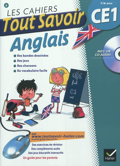 Les cahiers tout savoir anglais, CE1, 7-8 ans Martial Defrasne, Corinne Touati Hatier