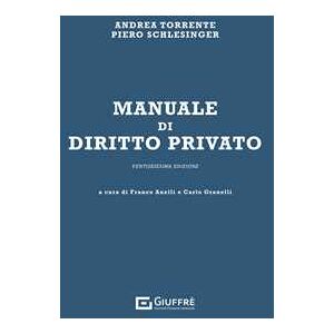 Andrea Torrente;piero Schlesinger Manuale Di Diritto Privato