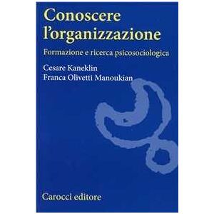 Cesare Kaneklin;franca Olivetti Manoukian Conoscere L'organizzazione. Formazione E Ricerca Psicosociologica