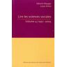 Lire les sciences sociales. Volume 4/ 1997-2004