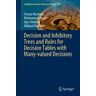 Decision and Inhibitory Trees and Rules for Decision Tables with Many-valued Decisions