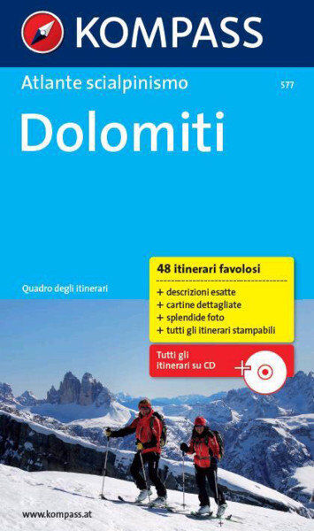 Kompass Atlante scialpinismo Dolomiti - Guide per scialpinismo