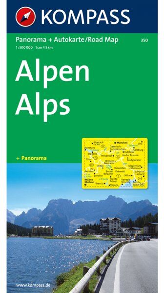 Kompass Carta N.350: Alpi 1:500.000