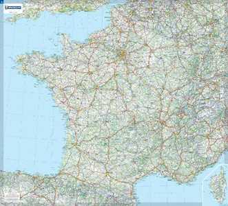 Michelin France - rolled & tubed wall map Encapsulated: Wall Map