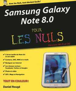 Samsung Galaxy Note 8.0 pour les nuls