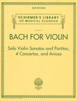 G. Schirmer Bach For Violin