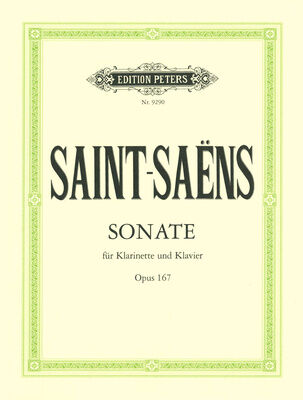 Edition Peters Saint-Saëns Sonate Klarinette
