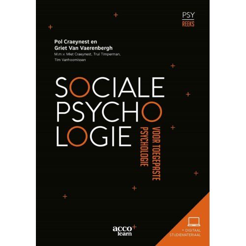 Acco Uitgeverij Sociale Psychologie Voor Toegepaste Psychologie - Pol Craeynest