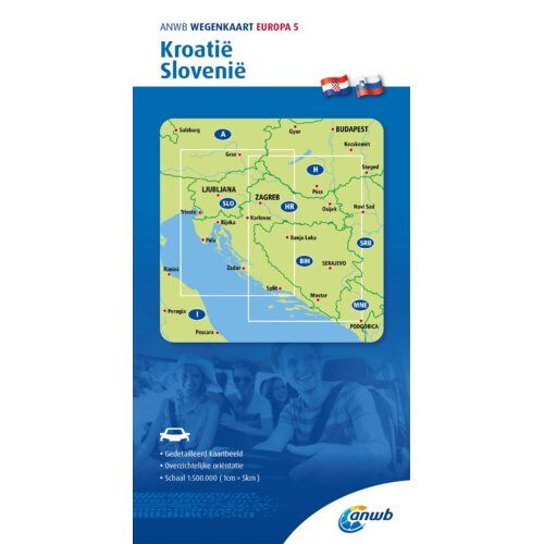 Anwb Retail Anwb*wegenkaart Europa 5. Kroatië/Slovenië - Anwb Wegenkaart