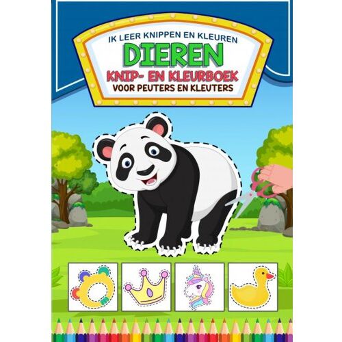 Mijnbestseller B.V. Ik Leer Knippen En Kleuren - Dieren Knip- En Kleurboek - Voor Peuters En Kleuters - Peuterspeelgoed & Meer