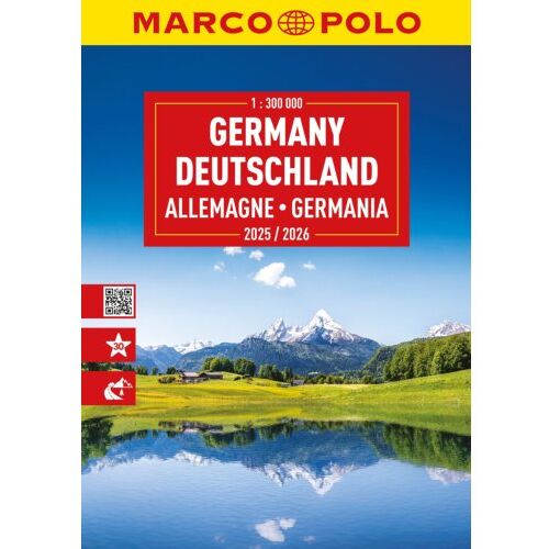 62damrak Duitsland-Europa Wegenatlas 25/26 Mp - Marco Polo Atlassen