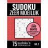 Brave New Books Sudoku Zeer Moeilijk - Puzzelboek: 75 Zeer Moeilijke Sudoku Puzzels Voor Volwassenen En - Sudoku Puzzelboeken