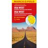 62damrak Marco Polo Wegenkaart Usa West - Marco Polo Wegenkaart