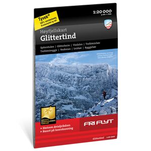 Fri Flyt Høyfjellskart Glittertind 1:20000 Topo 1