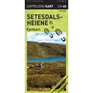 Cappelen Damm Setesdalsheiene Fjellkart Setesdalsheiene OS