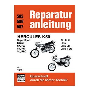 Motorbuch Vol. 585 Reparasjonsinstruksjoner Hercules K50 fra 1966 og utover