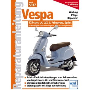 Motorbuch Reparasjon manuell Vespa 125ccm, LX, LVX, S, Primavera, Sprint modeller 2005-