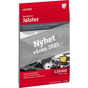 Calazo förlag Høyfjellskart Jölster 1:25.000 Nocolour OneSize, NoColour