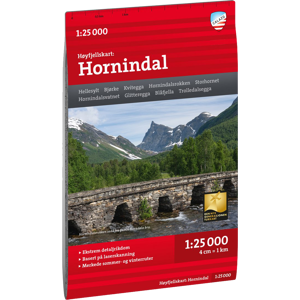 Calazo förlag Høyfjellskart Hornindal 1:25.000 Nocolour OneSize, NoColour