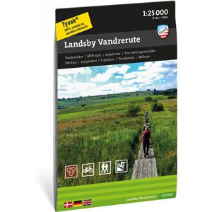 Calazo förlag Landsby vandrerute 1:25 000 NoColour OneSize, NoColour