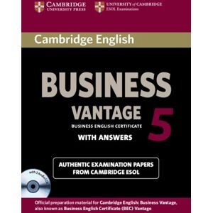 Cambridge English Business 5 Vantage Self-Study Pack (Student'S Book With Answers And Audio Cds (2)) Av Cambridge Esol