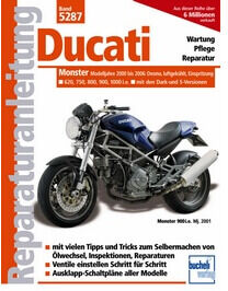 Motorbuch Vol. 5287 Instrukcja Naprawy Ducati Monster, 00-, Wtryskiwacz, Chłodzony Powietrzem