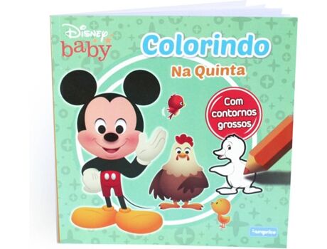 Disney Livro Colorindo Disney Baby na Quinta de Vários Autores (Ano de Edição - 2020)