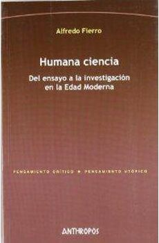 Livro Humana Ciencia de Alfredo Fierro (Espanhol)