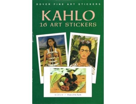 ART Livro Kahlo 16 Art Stickers de Frida Kahlo