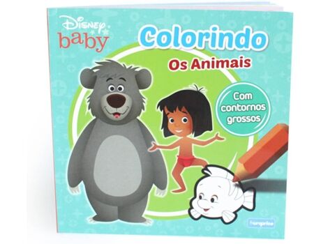 Disney Livro Colorindo Disney Baby os Animais de Vários Autores (Ano de Edição - 2020)