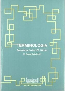 Ppu, S.A. Livro Terminologia Selec.Textos (Pub de Cabré, M. Teresa (Espanhol)