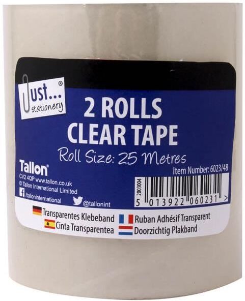 Accesorii Birotică 2 CLEAR TAPE ROLLS