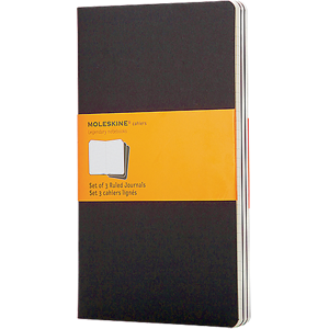 Anteckningsbok Moleskine Cahier Pocket Linjerat Svart