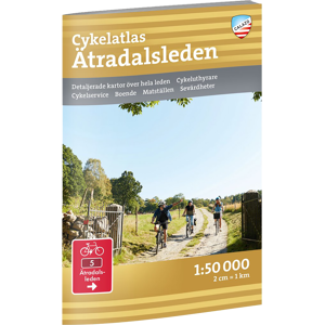 Calazo förlag Cykelatlas Ätradalsleden 1:50.000 Nocolour OneSize, NoColour