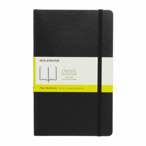 Moleskine Large Softcover Black Plain Notebook