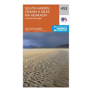 Ordnance Survey Explorer 455 South Harris Map With Digital Version, Orange  - Orange - Size: One Size