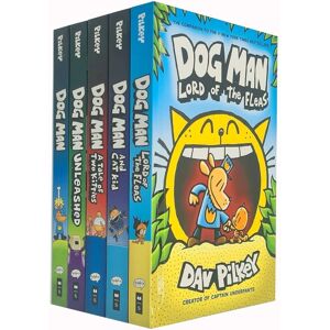 Dog Man by Dav Pilkey: Books 1-5 Collection Set - Ages 6-12 - Hardback Scholastic