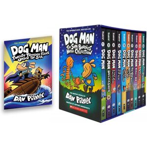 Dog Man 1-11: The Supa Buddies Mega Collection by Dav Pilkey 11 Books Box Set - Ages 6-12 - Hardback Scholastic