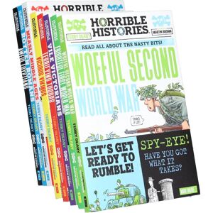 Horrible Histories Savage By Terry Deary 8 Book Collection Set - Ages 7+ - Paperback Scholastic