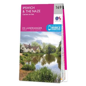 Ordnance Survey Map of Ipswich & The Naze