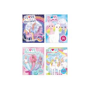 I Love Sticker Book Pack x 4