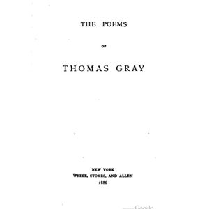 Antique The poems of Thomas Gray