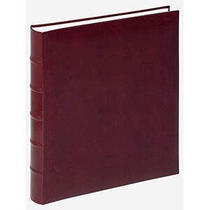 walther Design Photo Album Red 30 x 37 cm Imitation Leather with Raised Frets, Classic FA-373-R