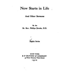 Antique New Start in Life and other Sermons