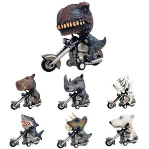 Just Dealz Kid'S Pull Back Animal Motorbike Toy - Dinosaur, Tiger, Shark & More   Wowcher