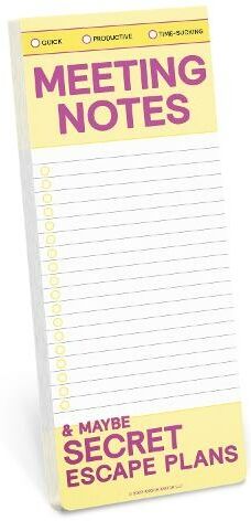 Knock Knock Meeting Notes Make-A-List Pads