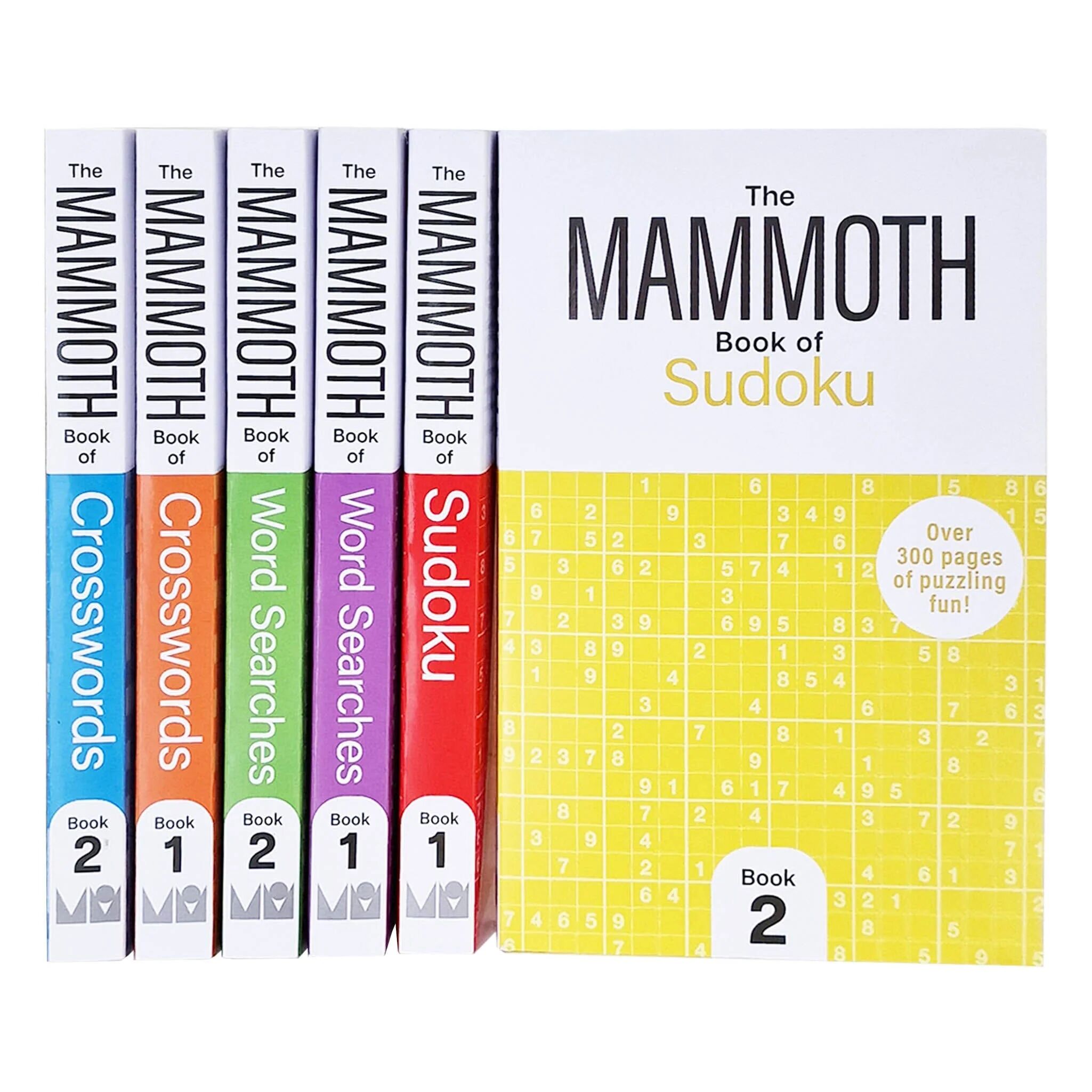 The Mammoth Book Of Crosswords, Word Searches And Sudoku 6 Books Collection Set - Non Fiction - Paperback Michael O'Mara Books Ltd